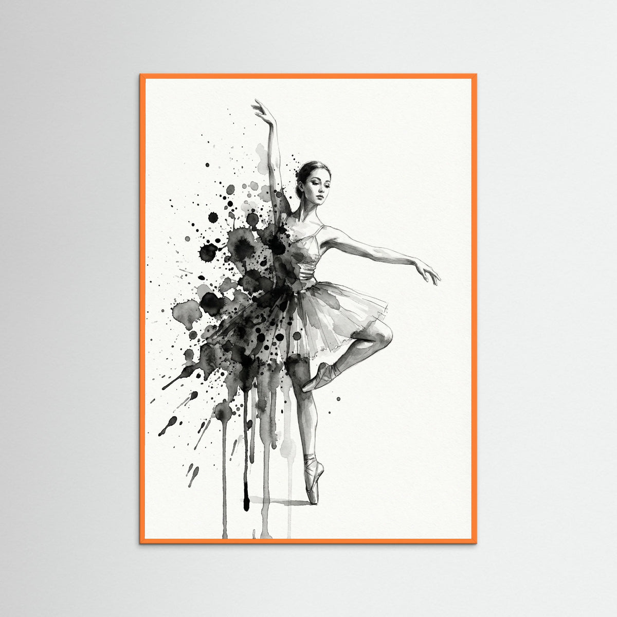 Orange Wood Shadowed Profile