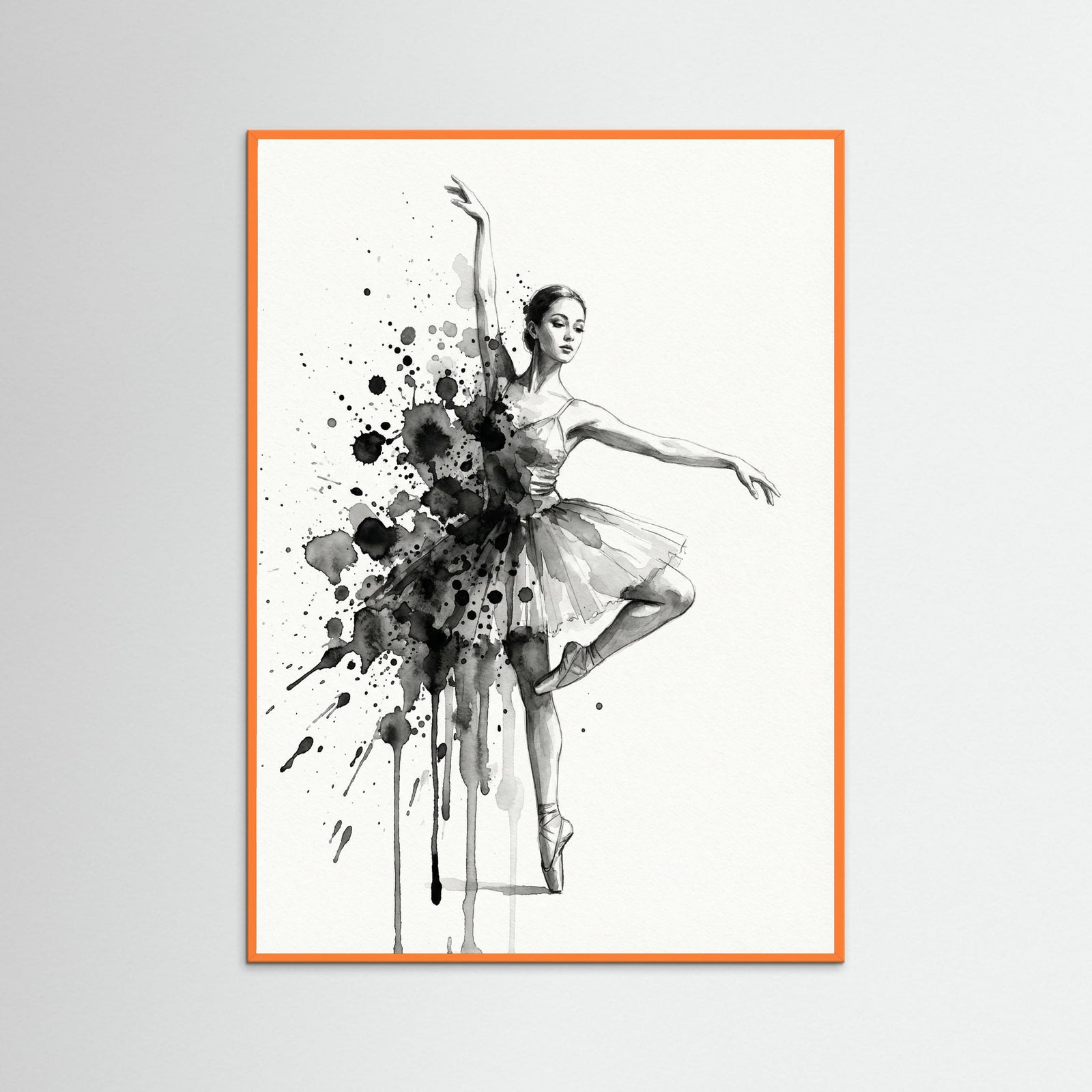 Orange Wood Shadowed Profile