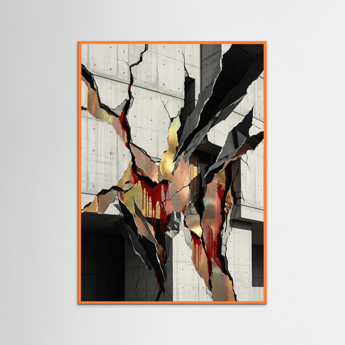 Orange Wood Shattered Gaze