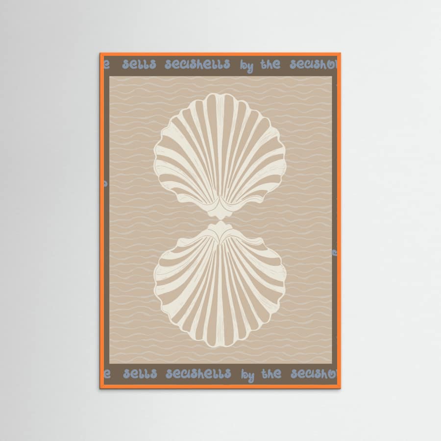 She sells seashells Poster – poster and art print