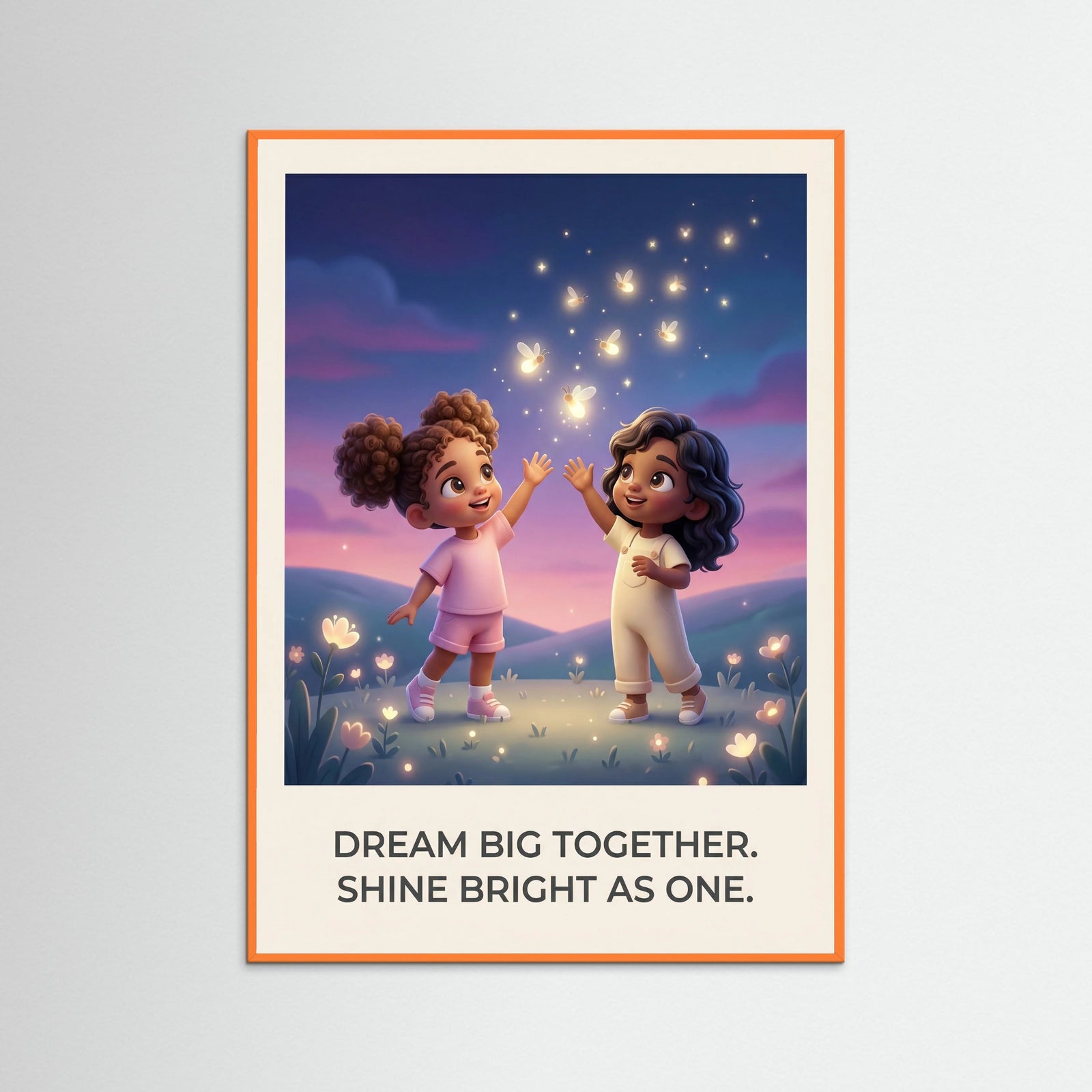 Orange Wood Shine Bright