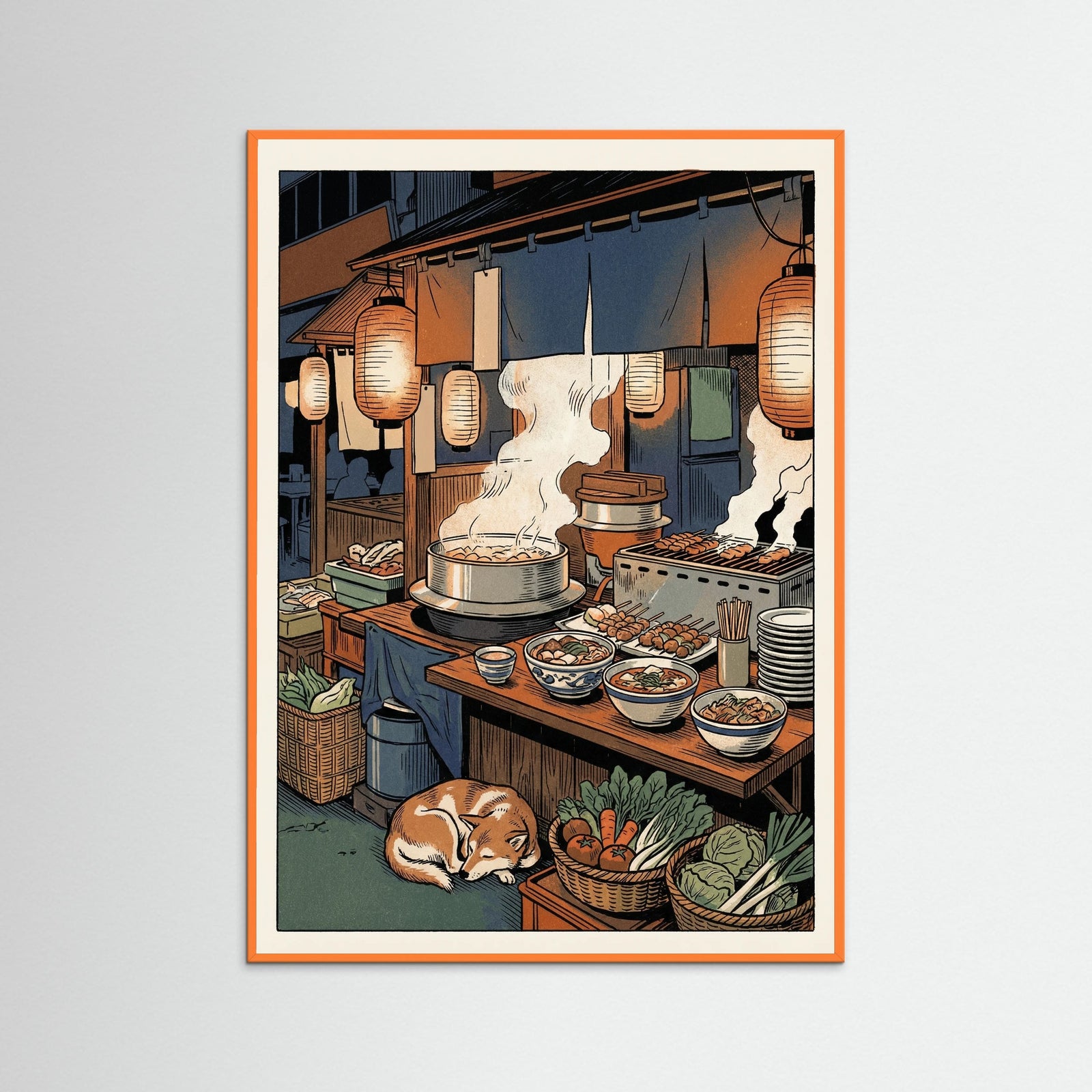 Orange Wood Shopkeepers Cat