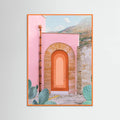 Orange Wood Sicilian Arch Poster