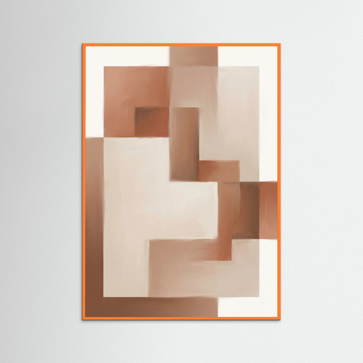 Orange Wood Sienna Swirls