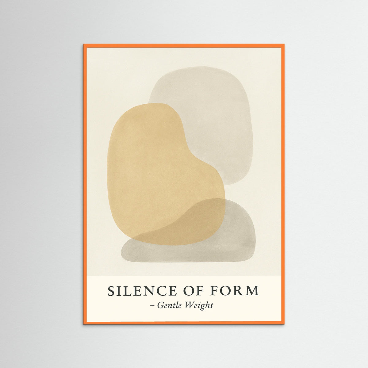 Orange Wood Silence of form