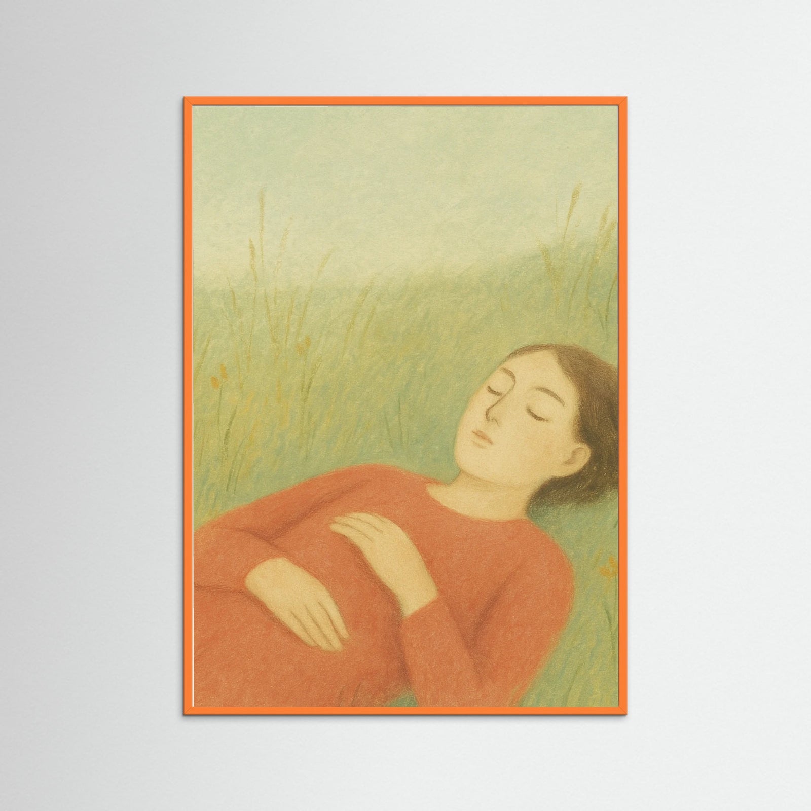 Orange Wood Silent Afternoon