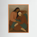 Orange Wood Silent Embrace