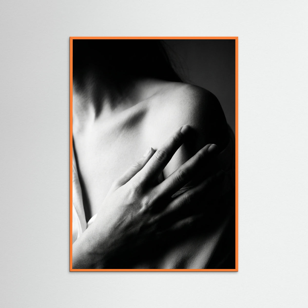 Orange Wood Silent Gaze