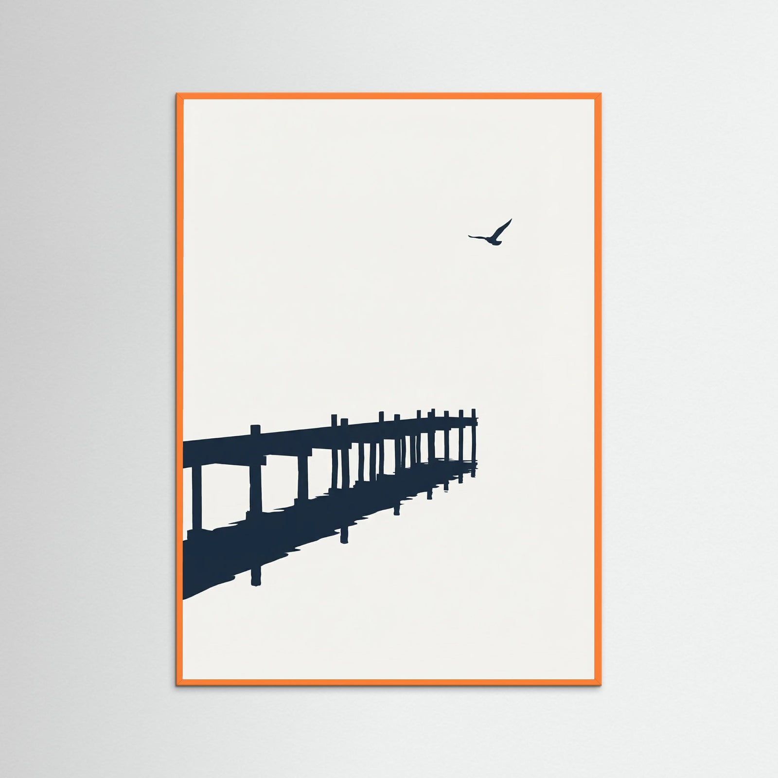 Orange Wood Silent Lake Drift