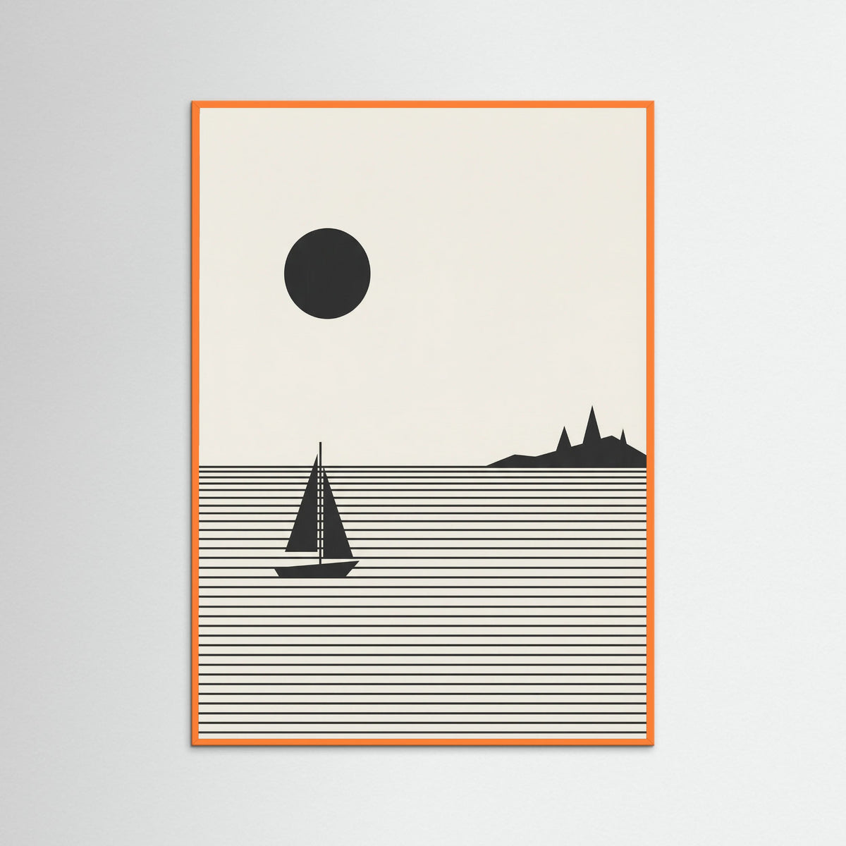 Orange Wood Silent Swim