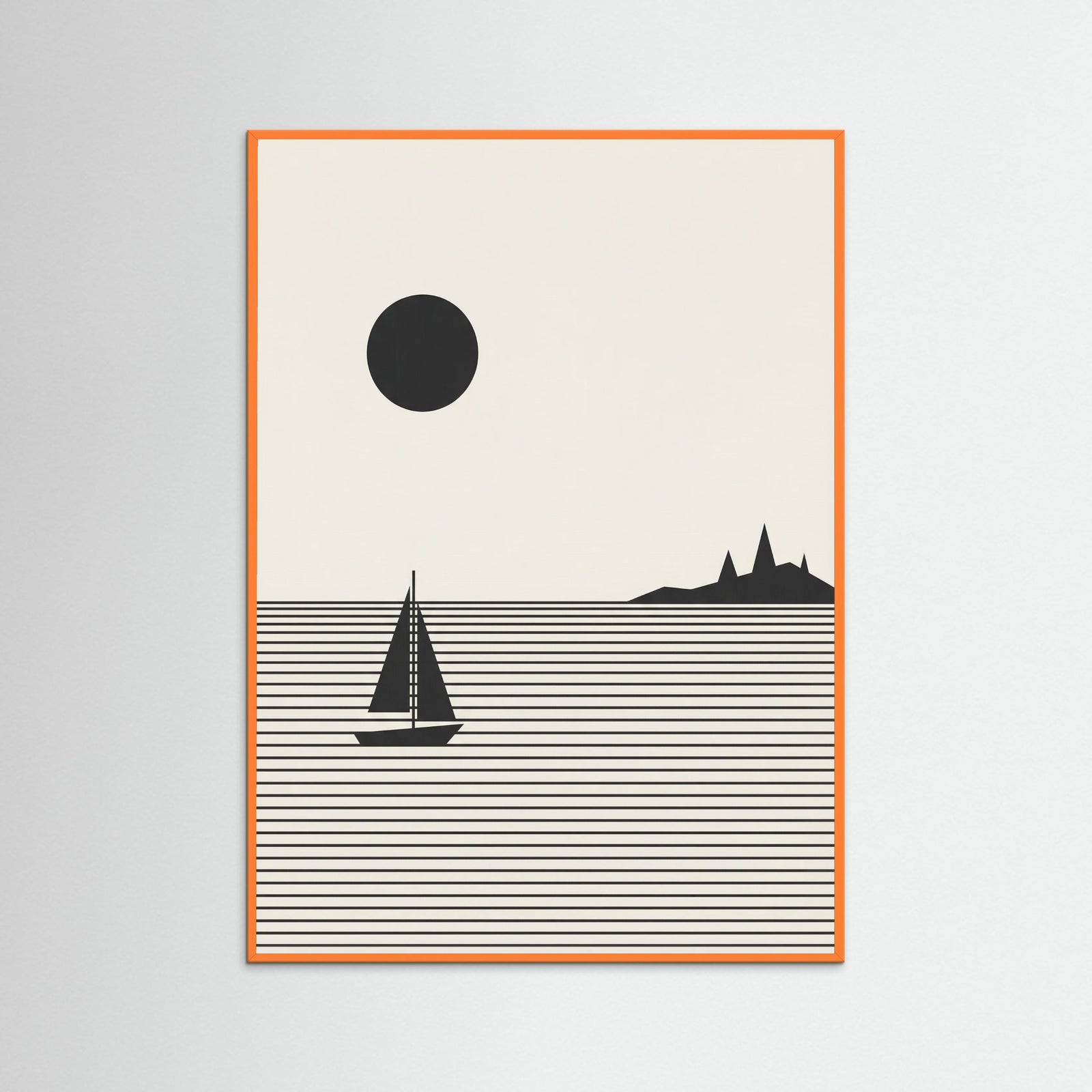 Orange Wood Silent Swim