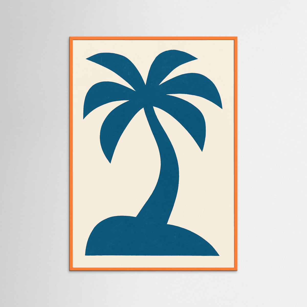 Orange Wood Silhouette Serenity