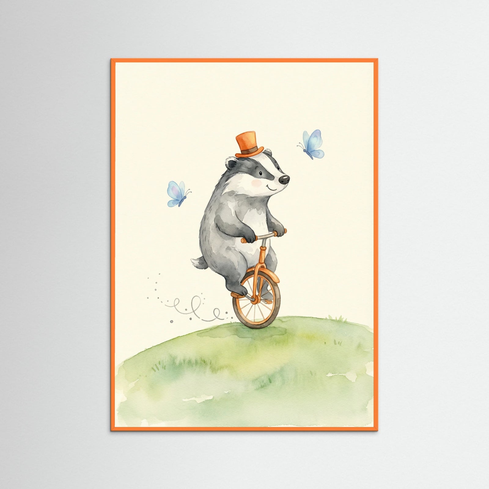 Orange Wood Skating Crocodile