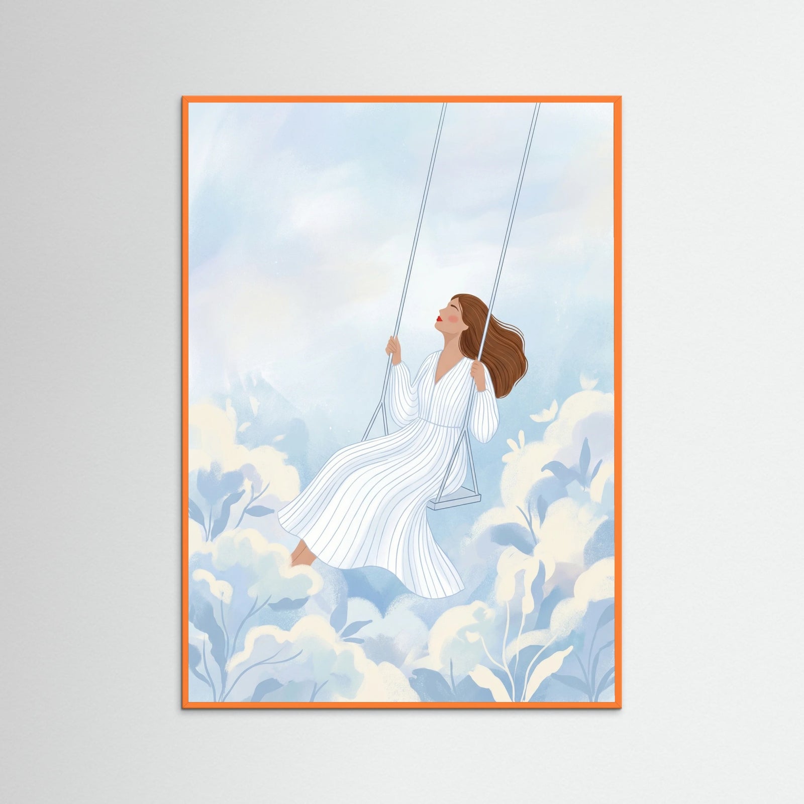 Orange Wood Skyward Serenity