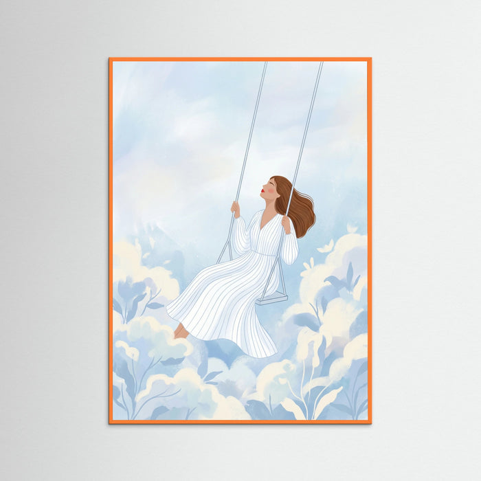 Orange Wood Skyward Serenity
