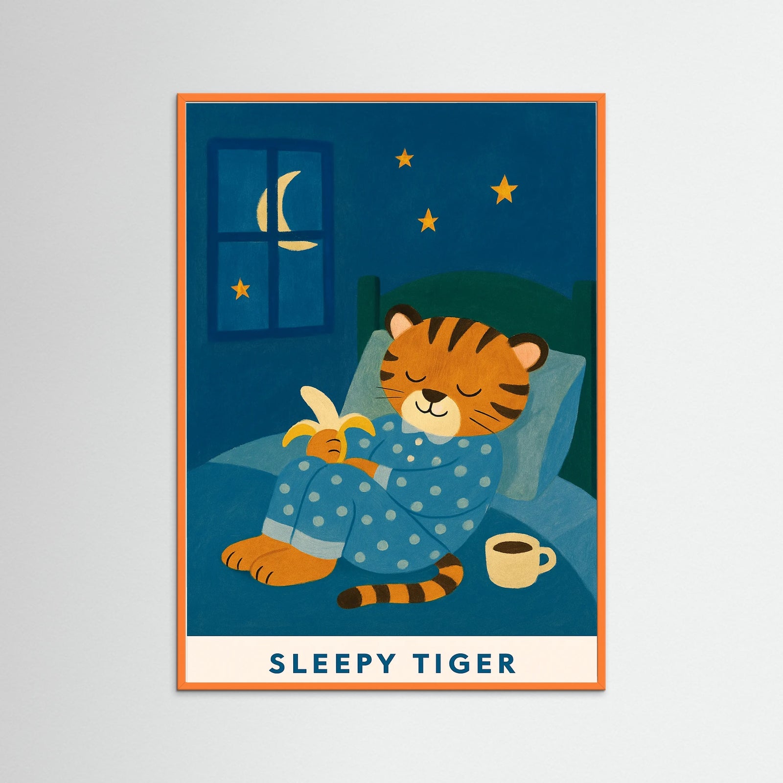 Orange Wood Sleepy Tiger