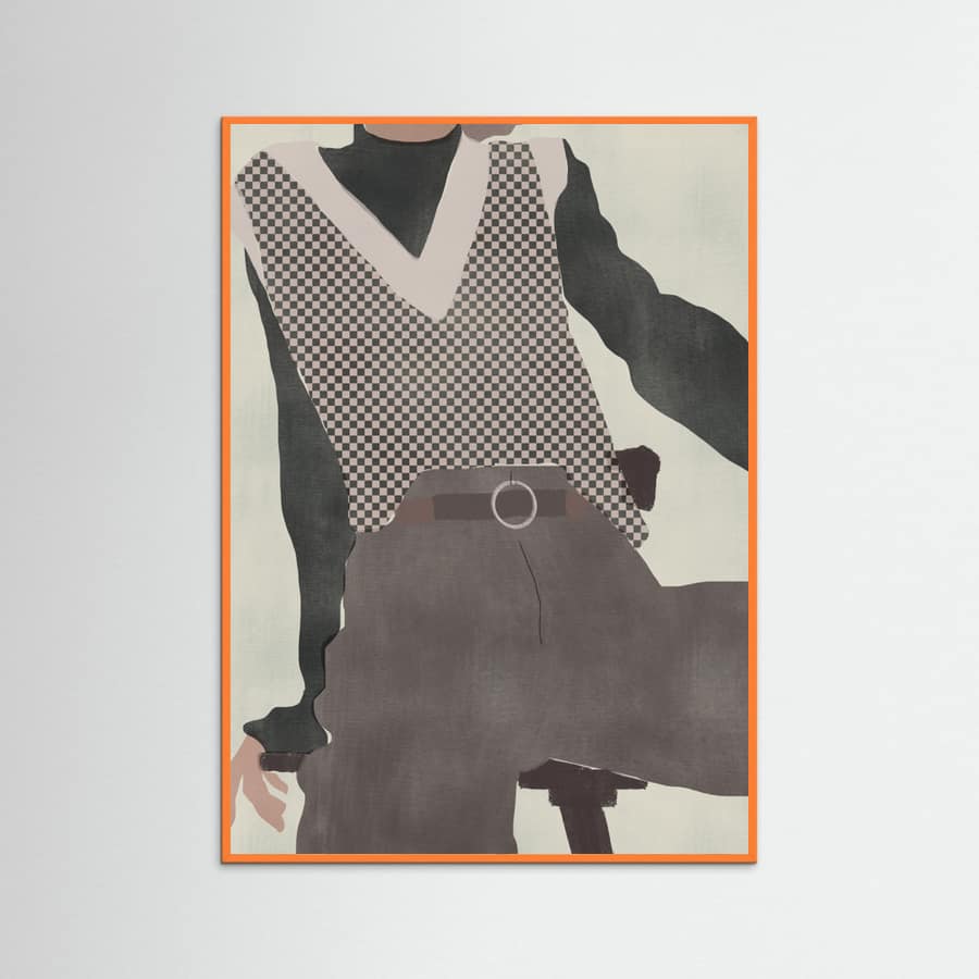 Slender Figure Poster – Poster und Kunstdruck