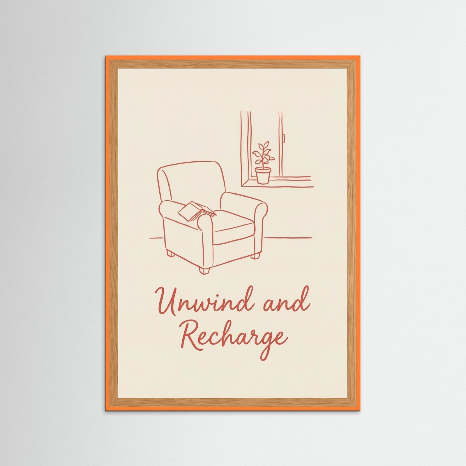 Orange Wood Slow Life Dream