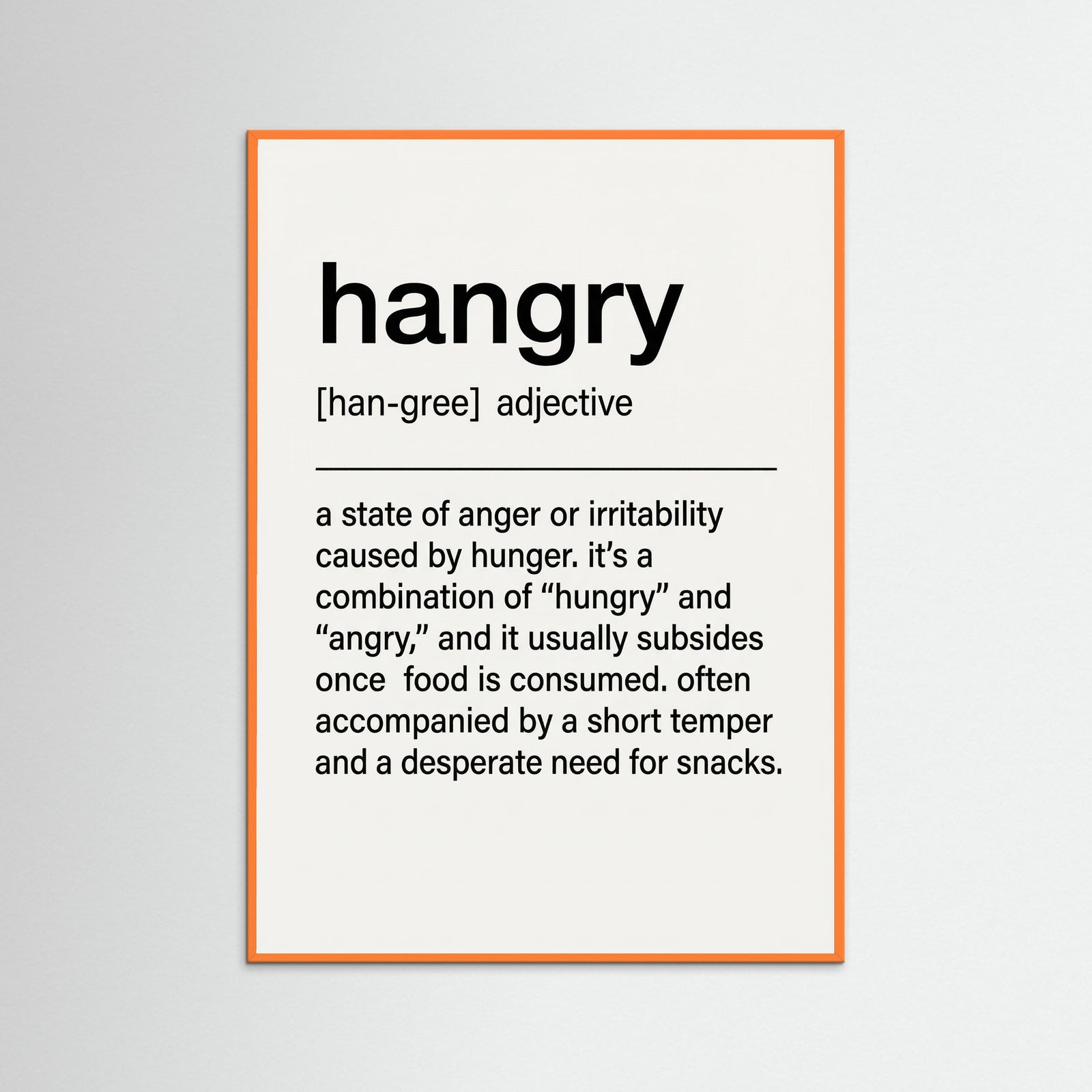 Orange Wood Snack Definition