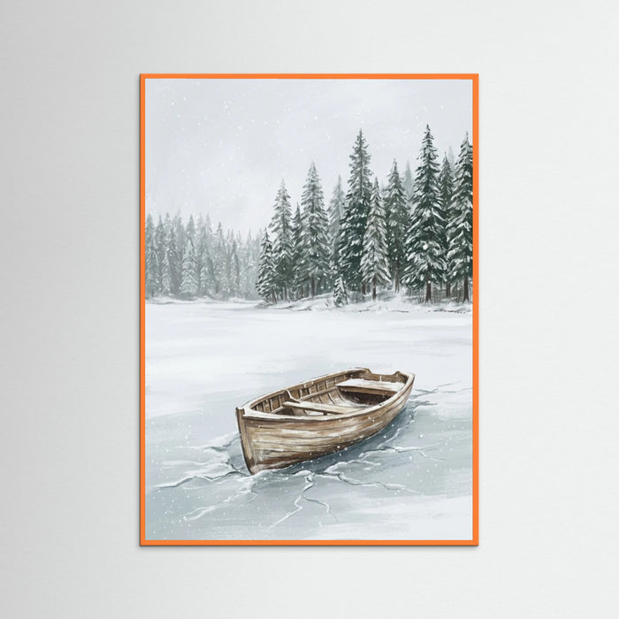 Orange Wood Snowy Retreat