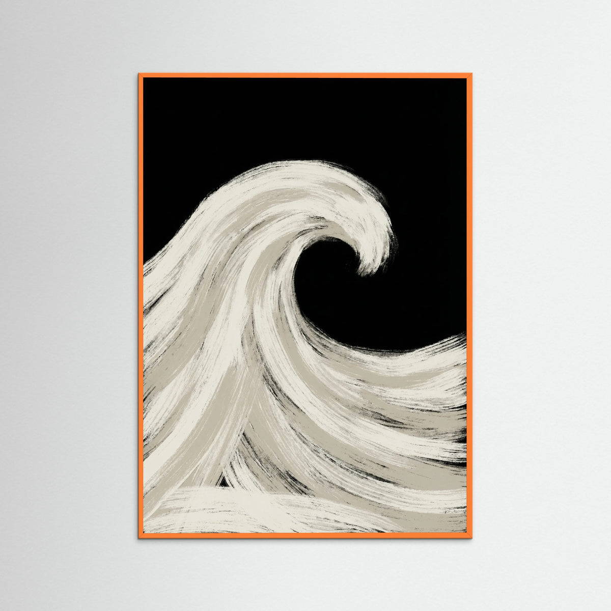 Orange Wood Soaring Silhouette