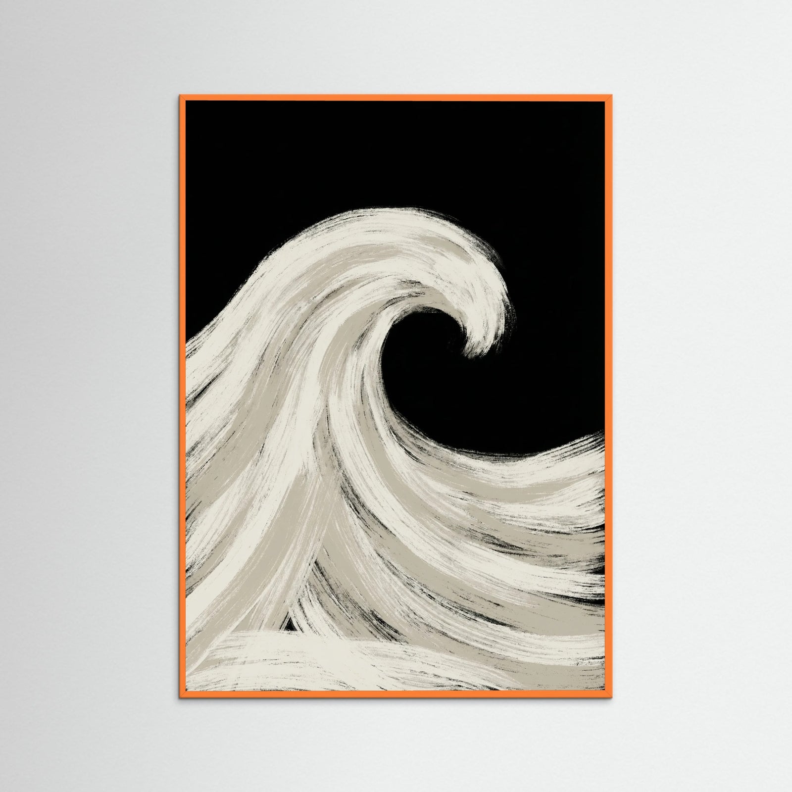 Orange Wood Soaring Silhouette