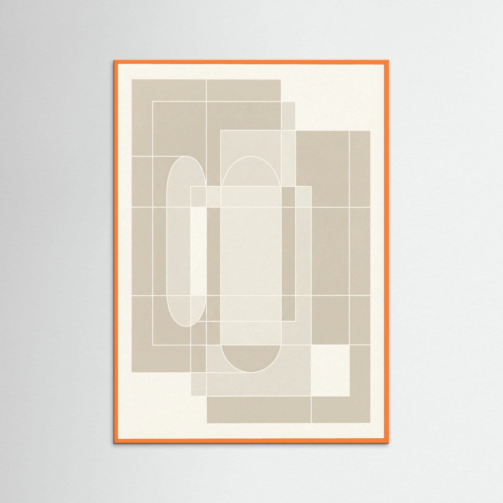 Orange Wood Soft Arcs