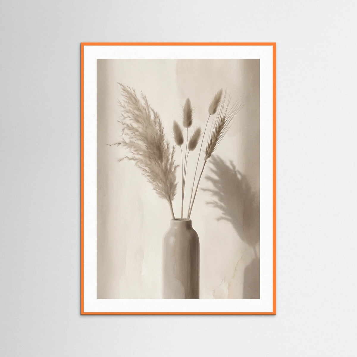 Orange Wood Soft Bloom Shadows