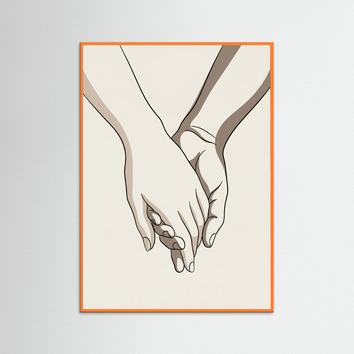 Orange Wood Soft Contours