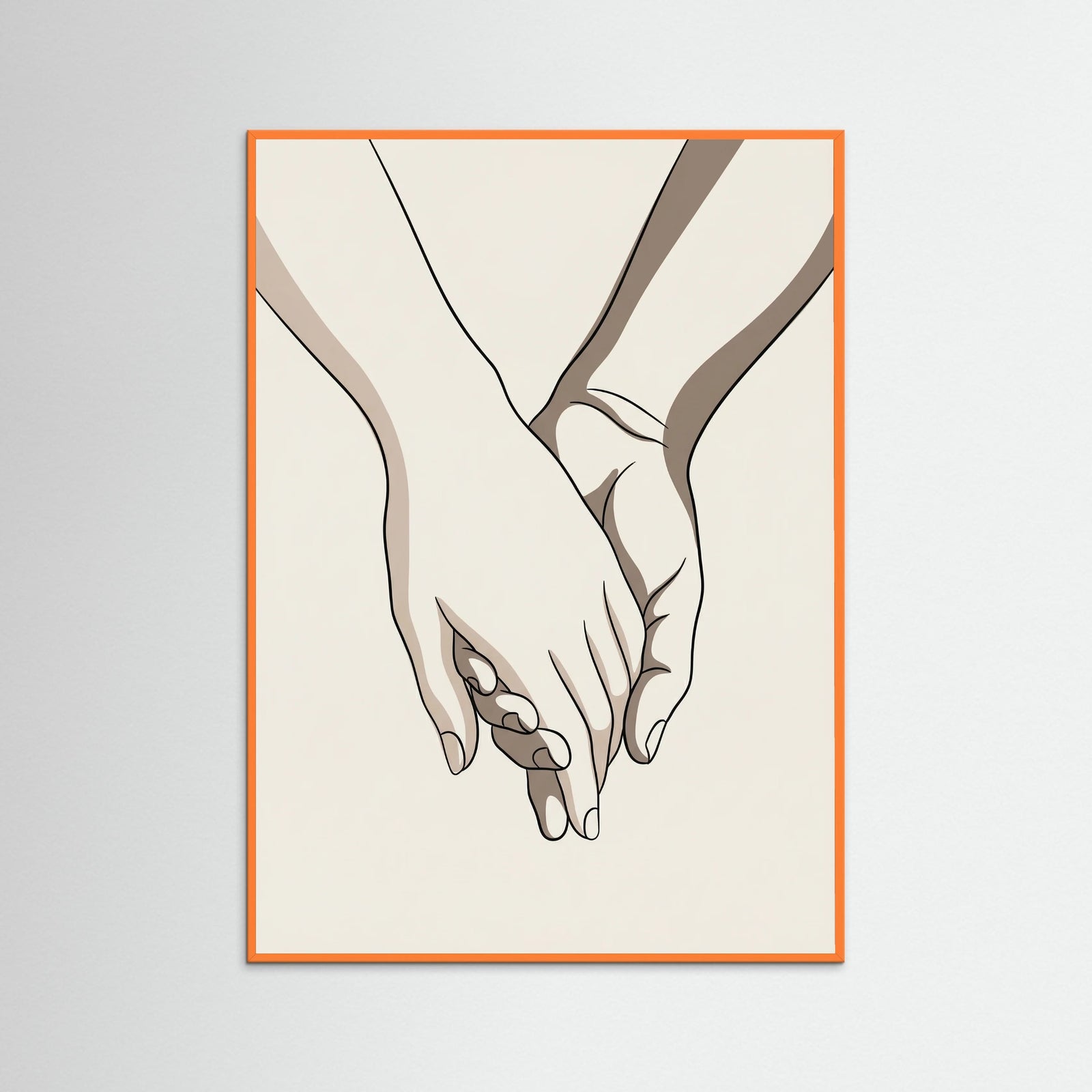Orange Wood Soft Contours