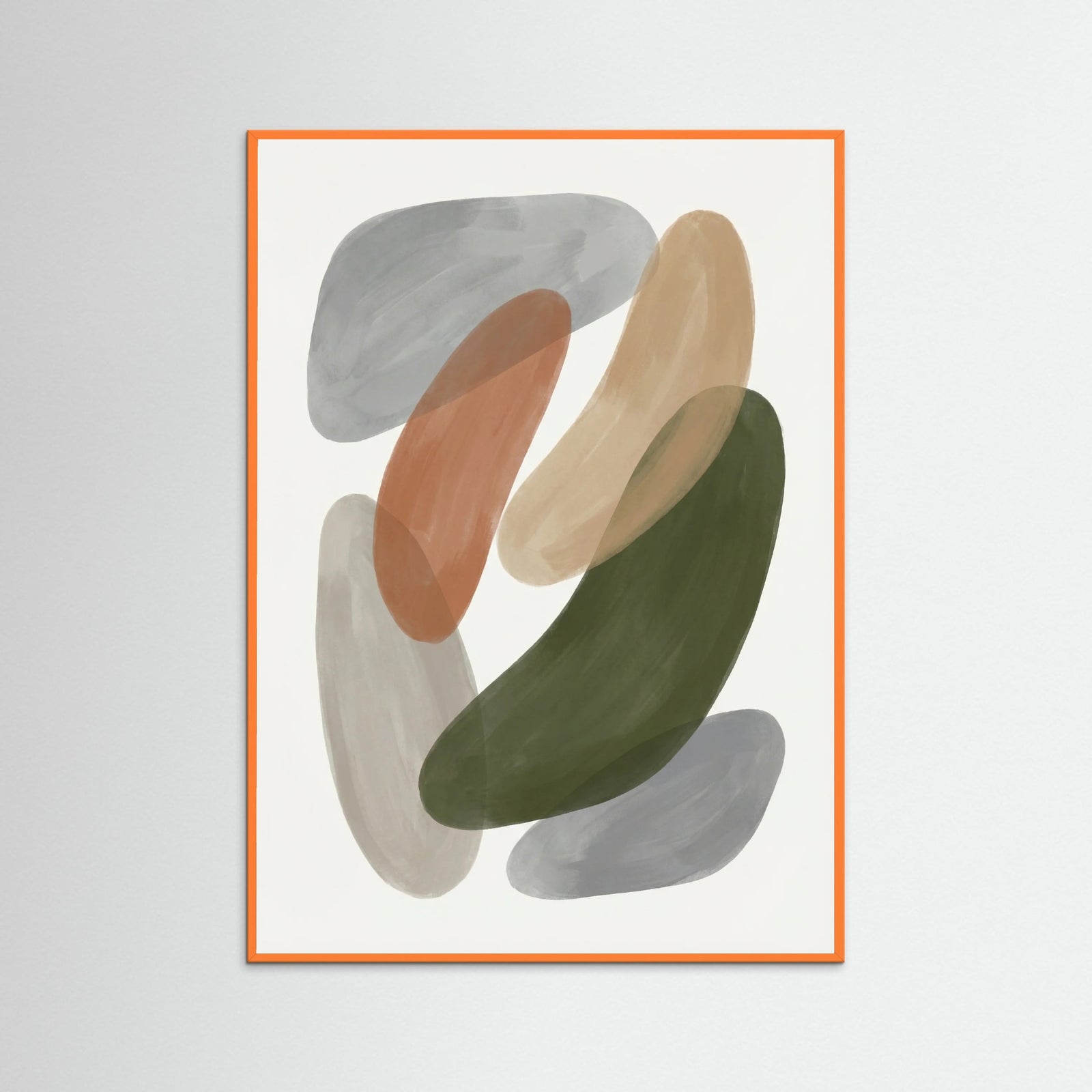 Orange Wood Soft Contours