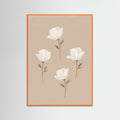 Orange Wood Soft Floral Arrangement Beige
