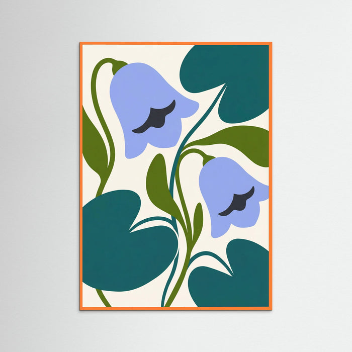 Orange Wood Soft Floral Medley