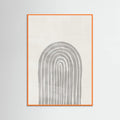 Soft Gray Rainbow Arch Poster – plakat og kunsttryk
