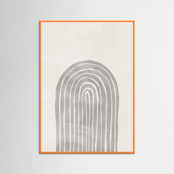 Soft Gray Rainbow Arch Poster – plakat og kunsttryk