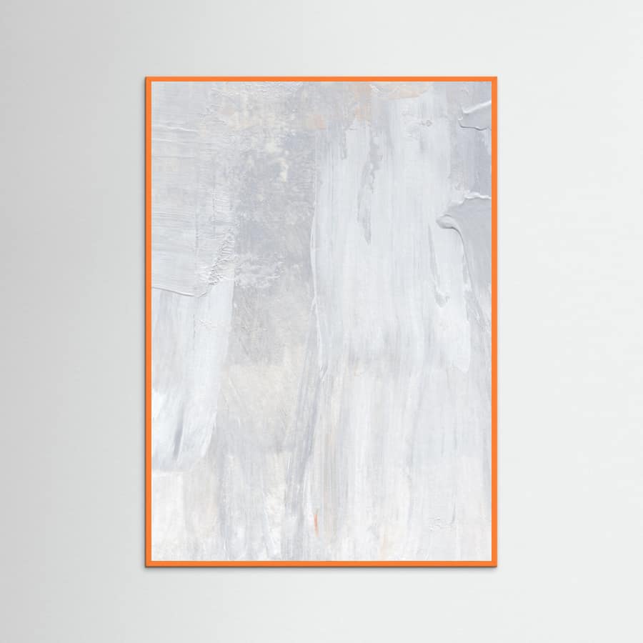 Soft Muted Gray Brushstrokes Poster – Poster und Kunstdruck