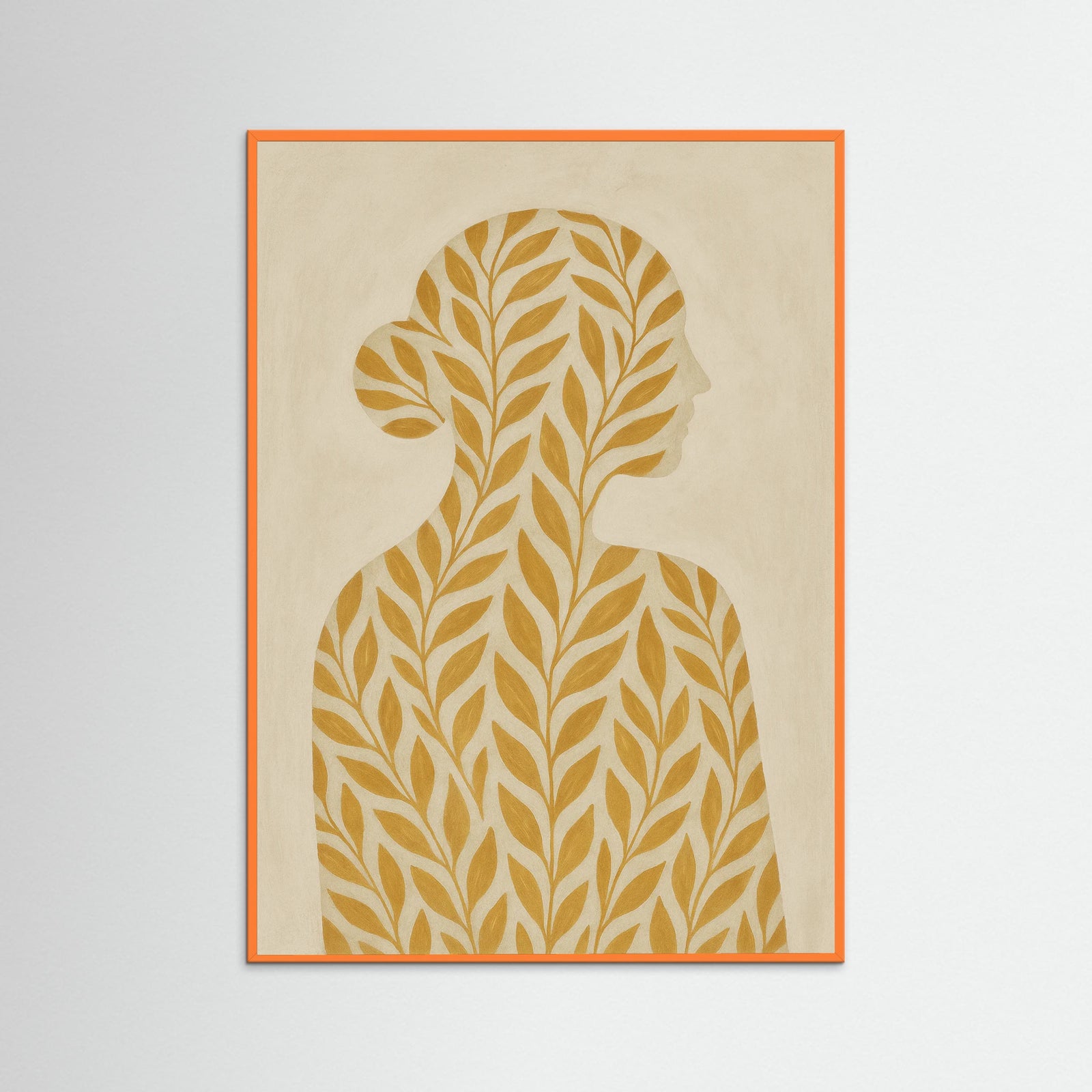 Orange Wood Soft Pattern