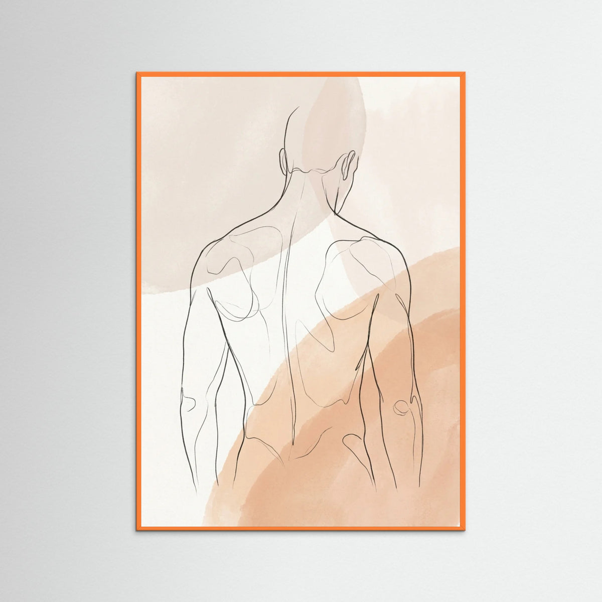 Orange Wood Soft Silhouette