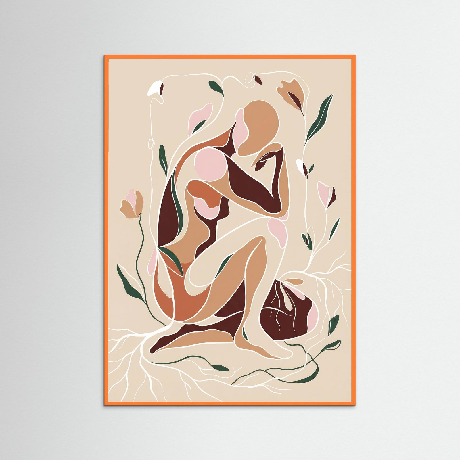 Orange Wood Soulful Embrace
