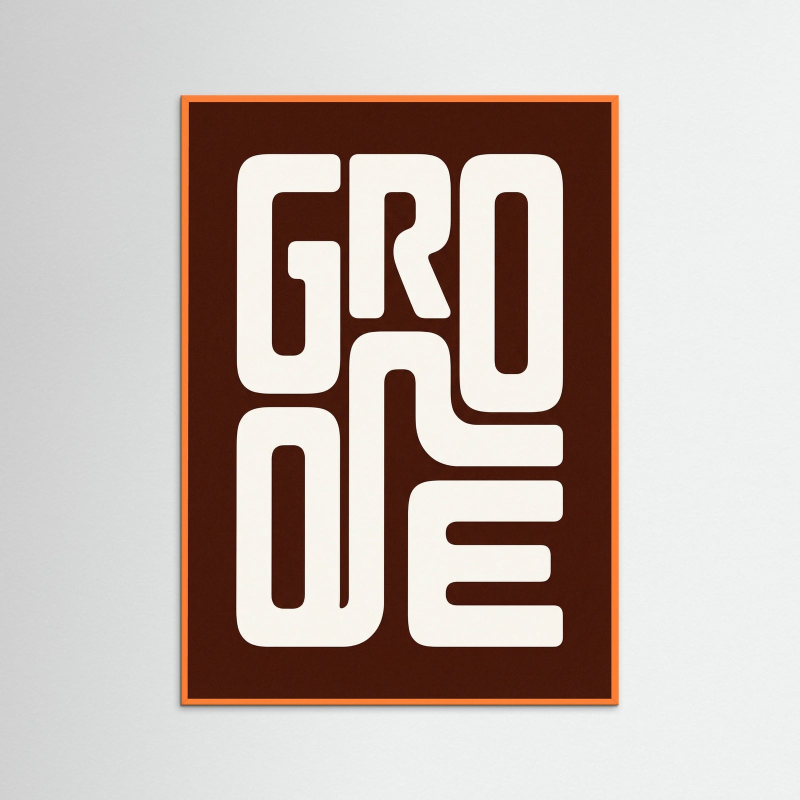 Orange Wood Southern Typography