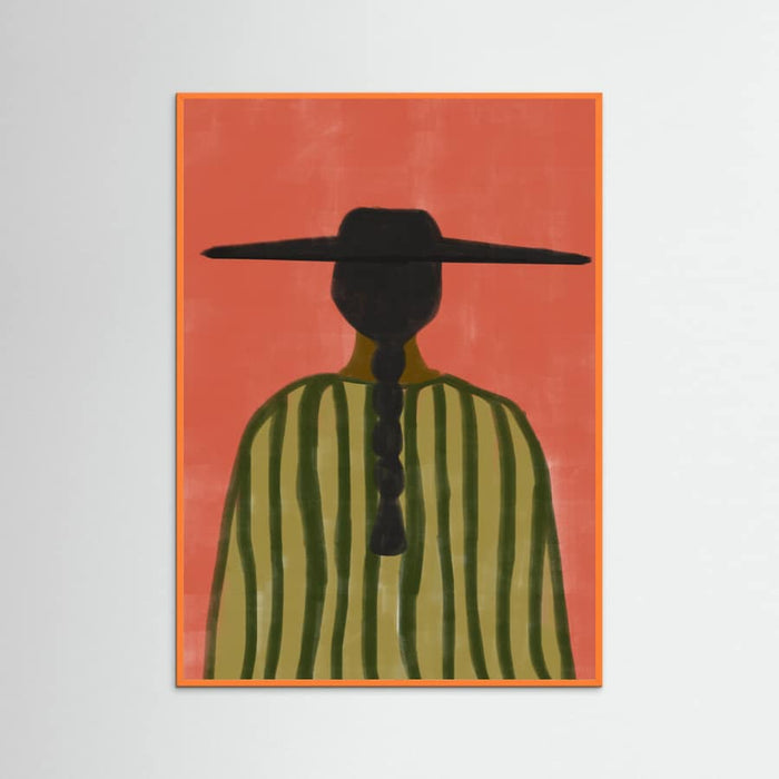 Orange Wood Southwester Woman No.2 Poster