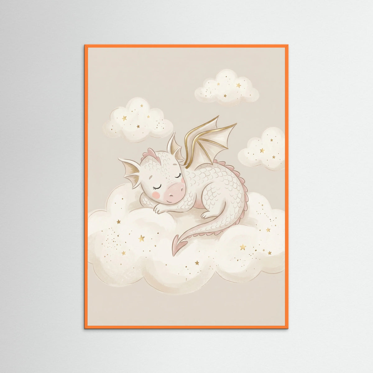 Orange Wood Sparkling Unicorn Dream