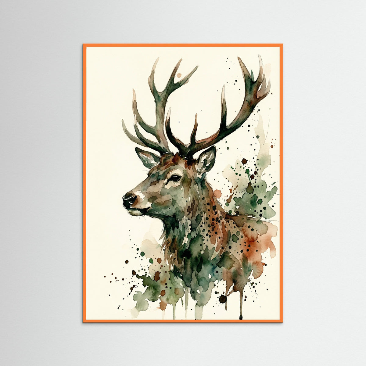 Orange Wood Spotted Equine