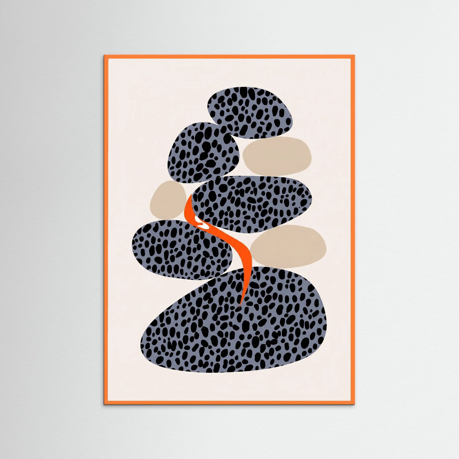 Orange Wood Spotted Organic Form