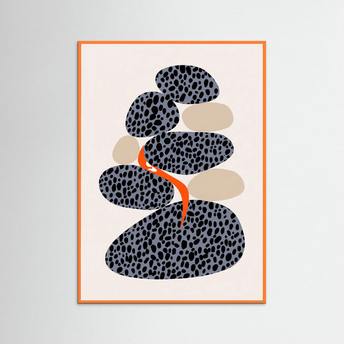 Orange Wood Spotted Organic Form