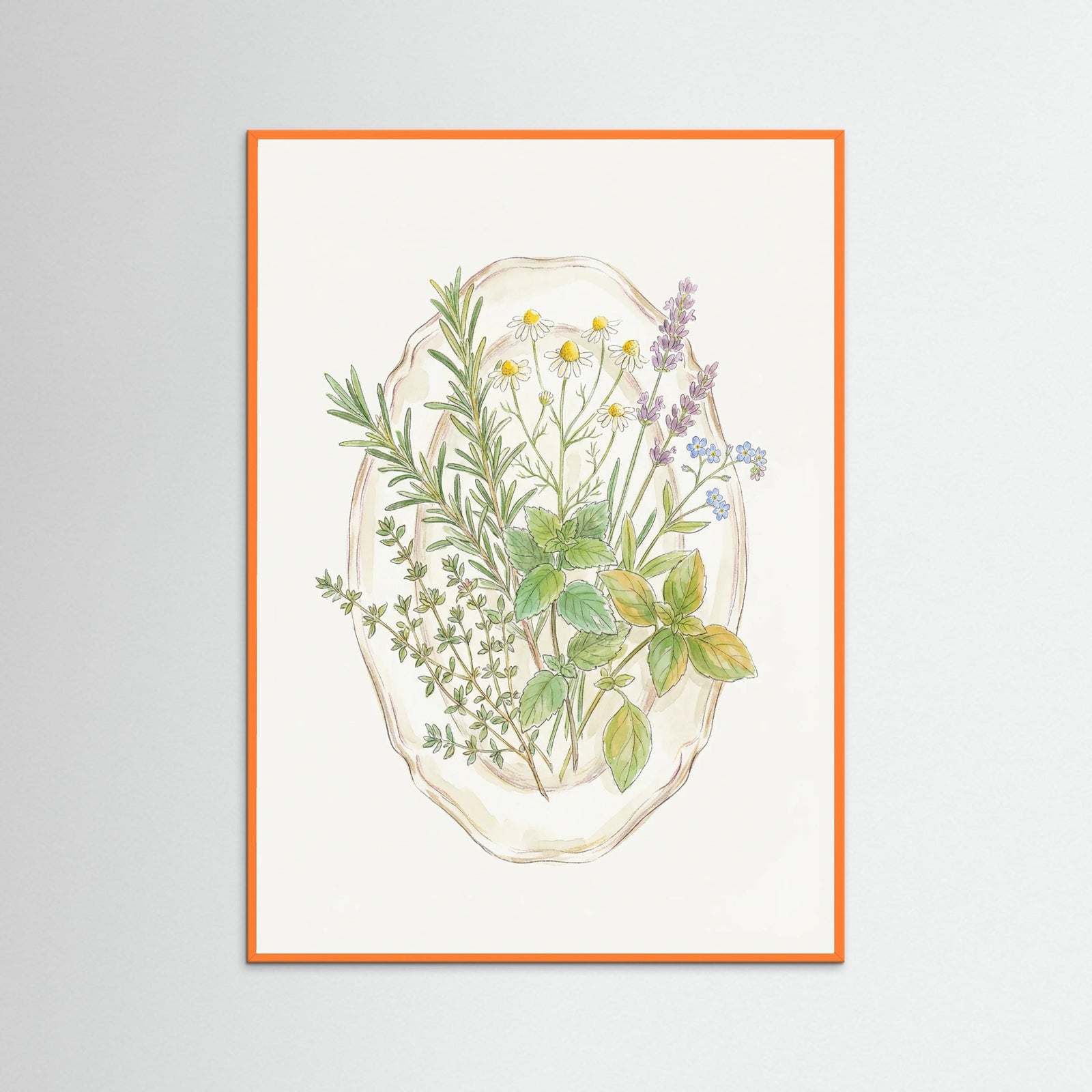 Orange Wood Spring Bloom Vase