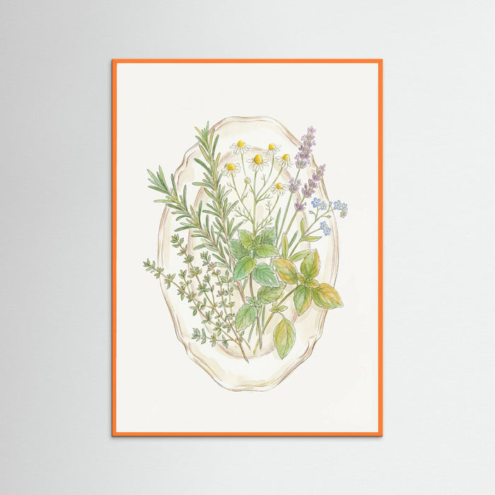 Orange Wood Spring Bloom Vase