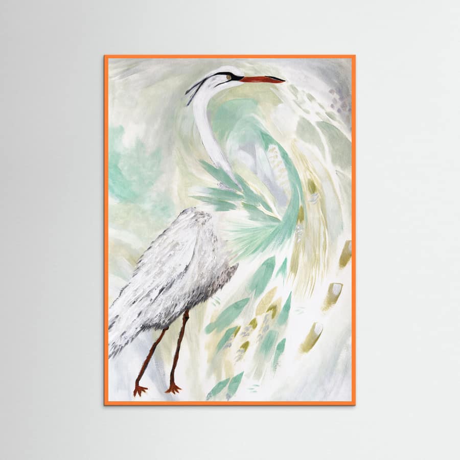 Spring Egret Poster – poster och konsttryck