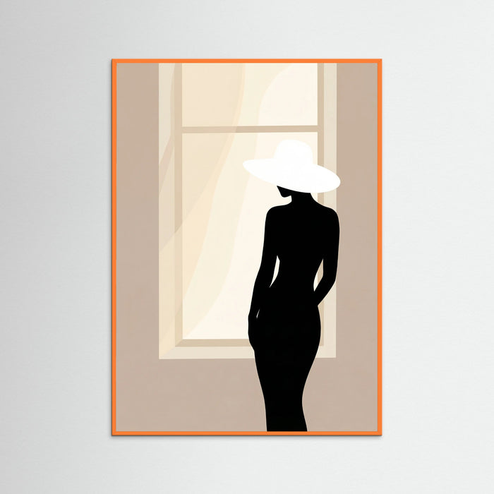 Orange Wood Spring Silhouettes