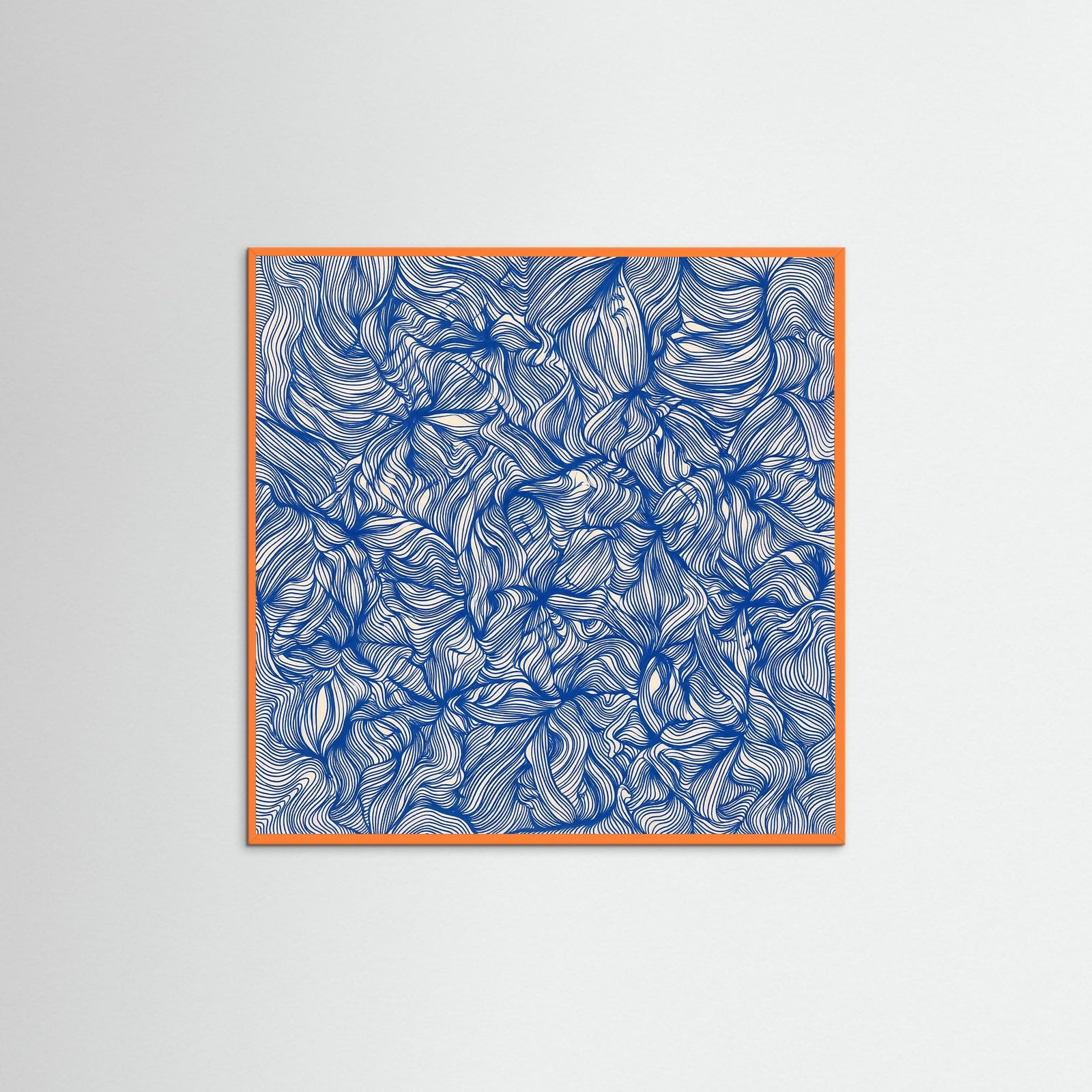 Orange Wood Square Azure Currents